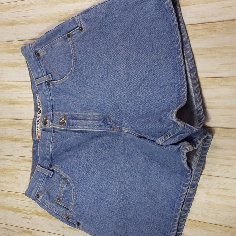Vintage Zena High Rise Jean Shorts Size 18 Missy - Picture 3 of 13